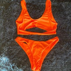 Orange bikini